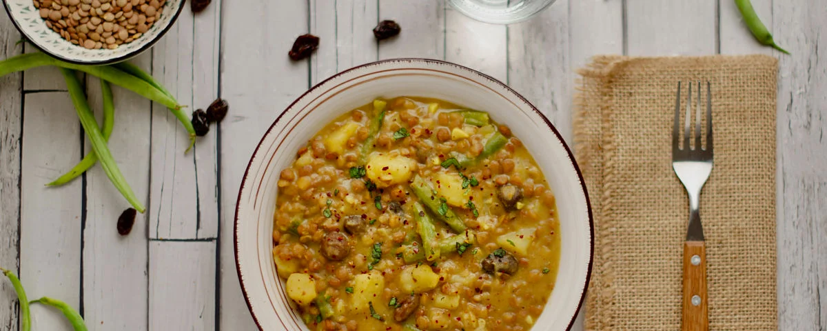 Recipe kit Potato and green bean dahl